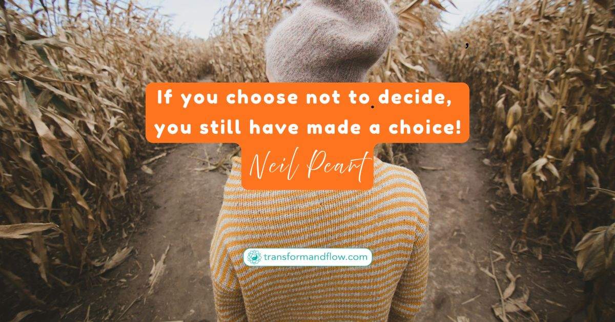 Understanding why the "choice of no choice" is often the most dangerous one we can make - the brain is either directed by your conscious intent, or it is directed by the chaos of the environment.